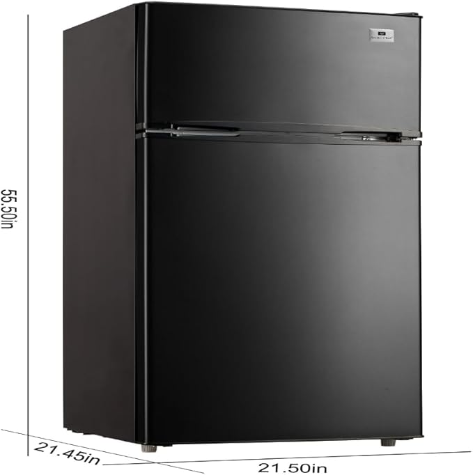 Freezer-2 Door Fridge-Adjustable Thermostat Control-Black-7.5 Cubic Feet 4.0 out of 5 stars 969