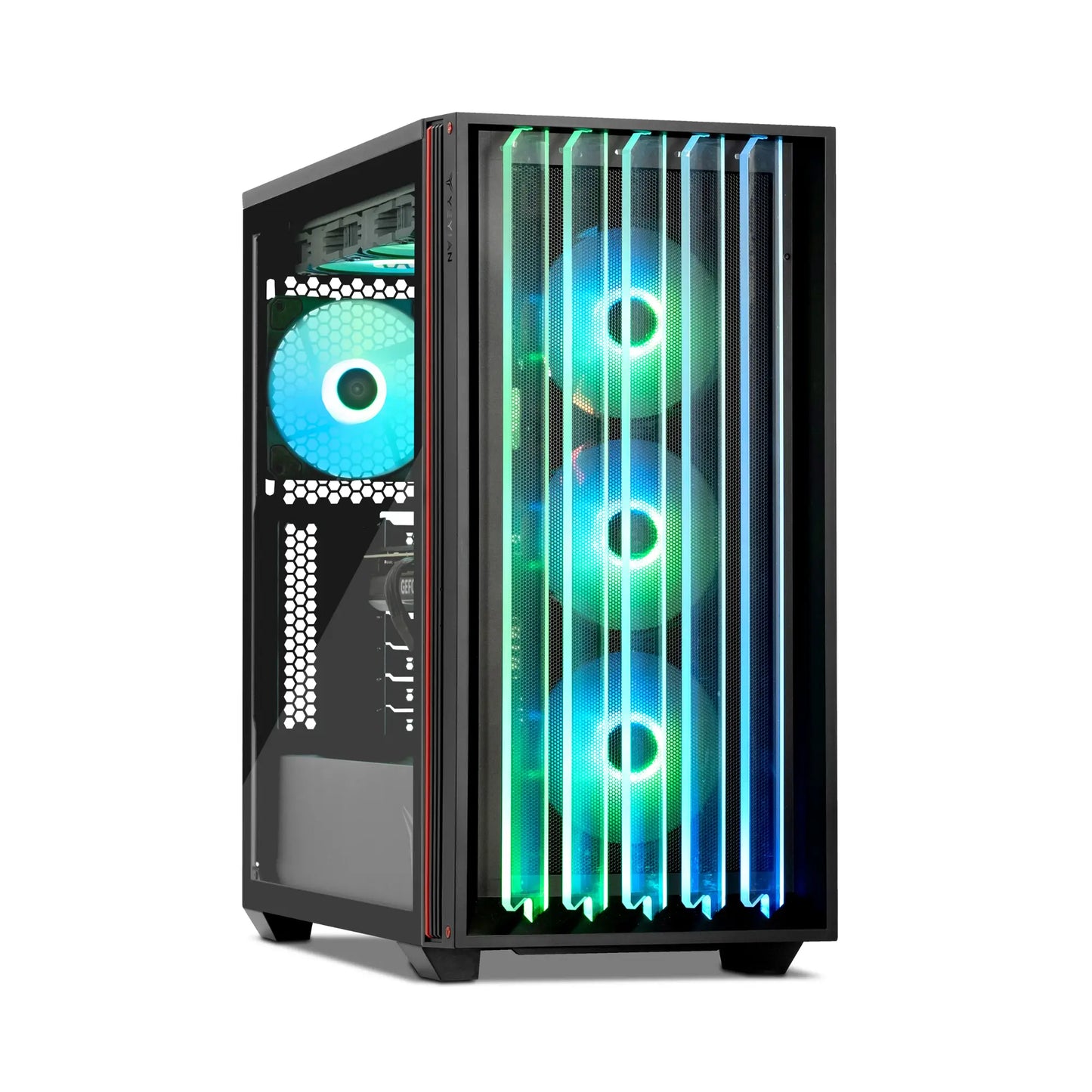 YEYIAN - MIRAGE-S Gaming Desktop- AMD Ryzen 9 9900X - 32GB DDR5 -RTX 4070 Ti SUPER - 2TB SSD NVMe Gen 4.0 - Black