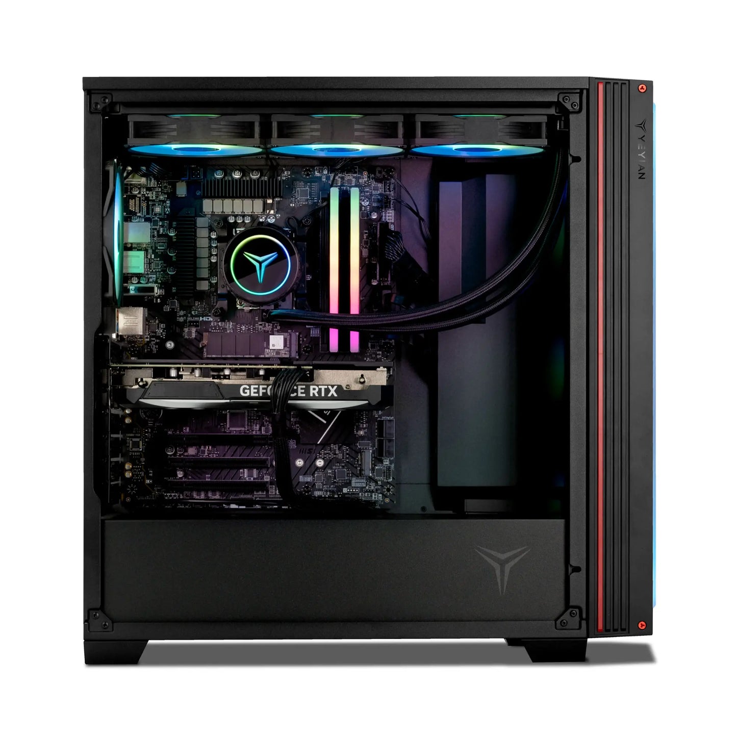 YEYIAN - MIRAGE-S Gaming Desktop- AMD Ryzen 9 9900X - 32GB DDR5 -RTX 4070 Ti SUPER - 2TB SSD NVMe Gen 4.0 - Black